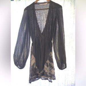 GORGEOUS JENS PIRATE BOOTY GAUZE TIE DYE MINI DRESS